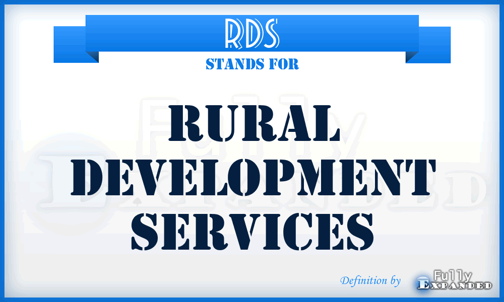 RDS - Rural Development Services