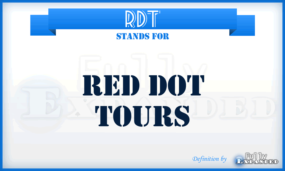 RDT - Red Dot Tours