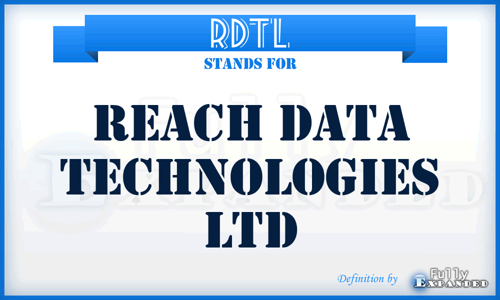 RDTL - Reach Data Technologies Ltd