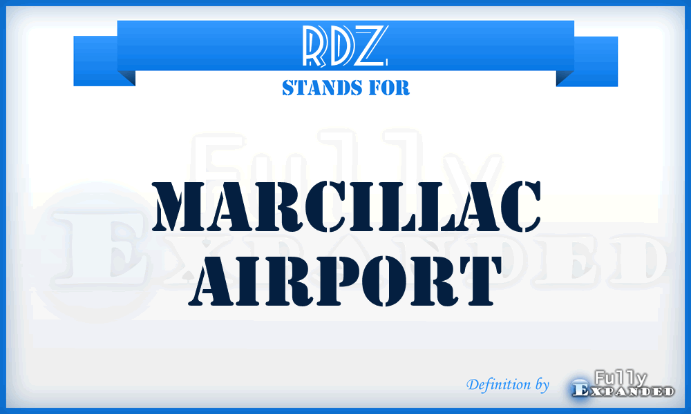 RDZ - Marcillac airport