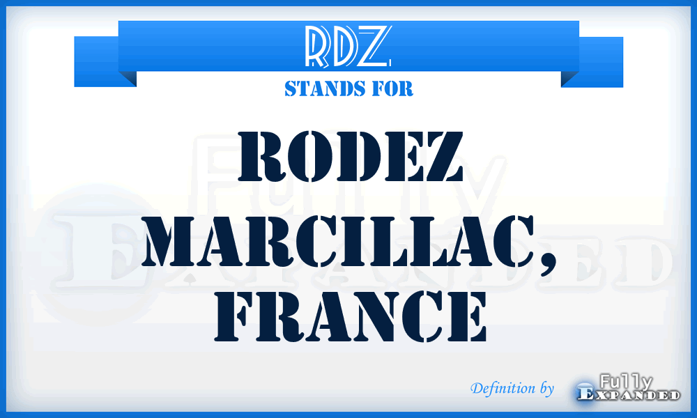 RDZ - Rodez Marcillac, France