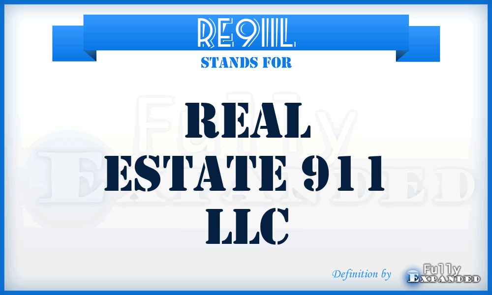 RE911L - Real Estate 911 LLC