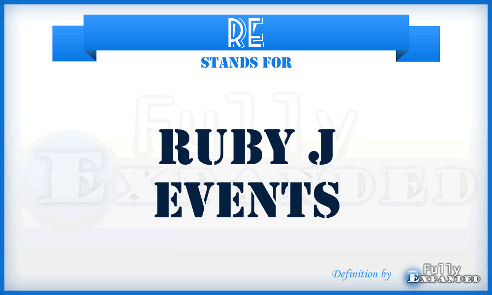 RE - Ruby j Events