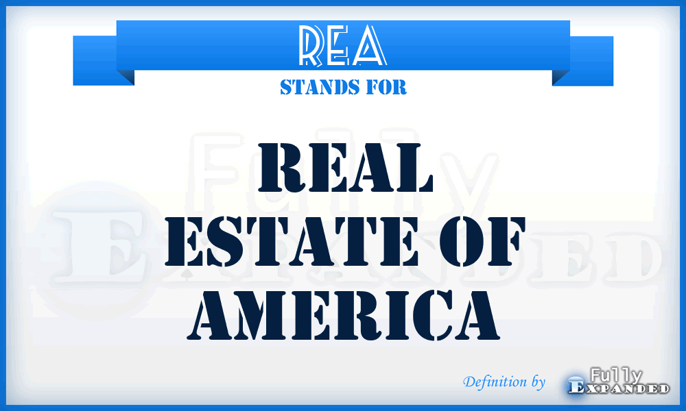 REA - Real Estate of America