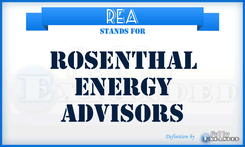 REA - Rosenthal Energy Advisors