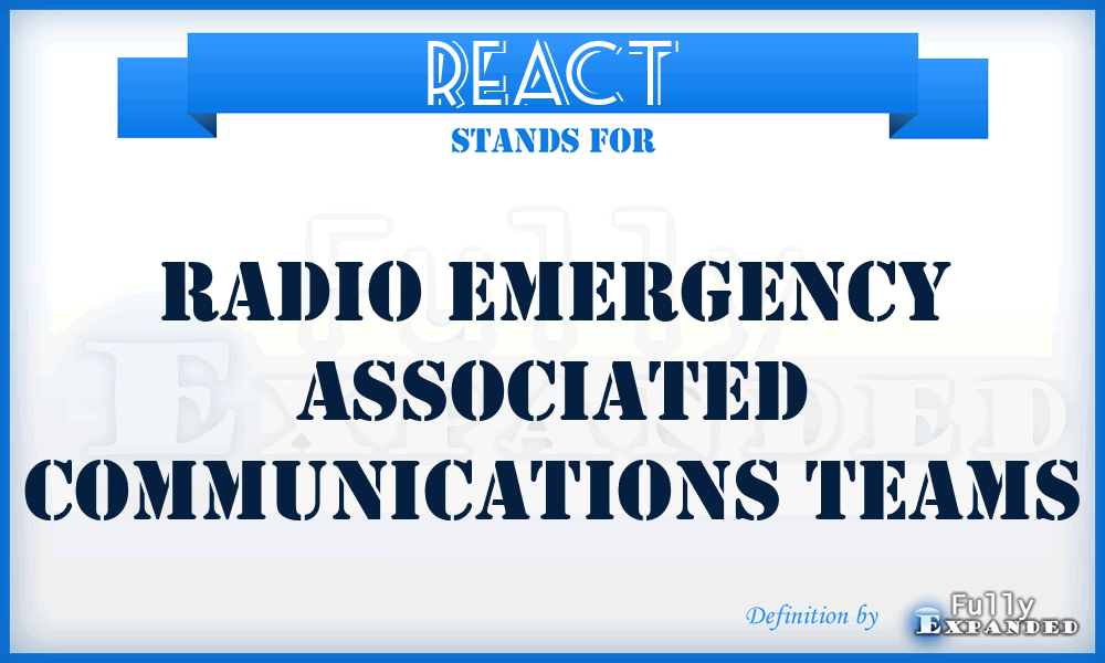 REACT - Radio Emergency Associated Communications Teams