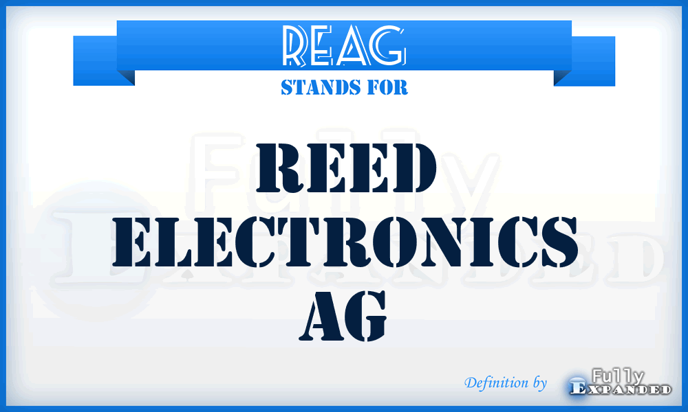 REAG - Reed Electronics AG