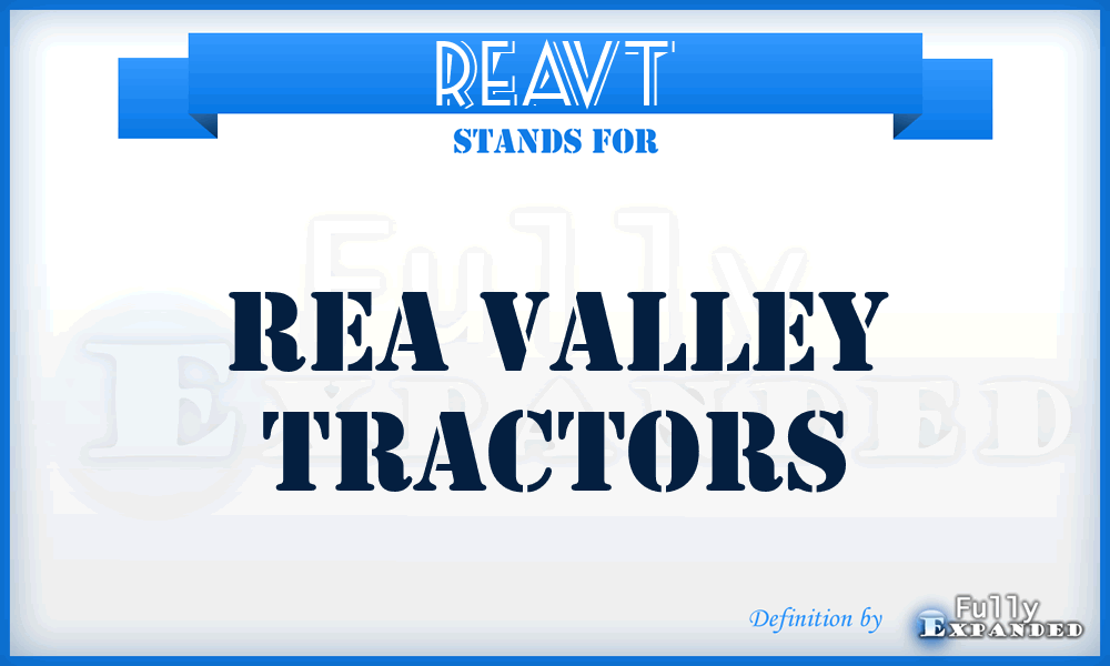 REAVT - REA Valley Tractors