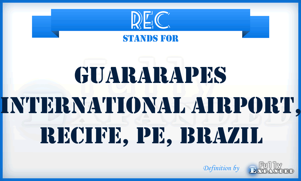 REC - Guararapes International Airport, Recife, PE, Brazil