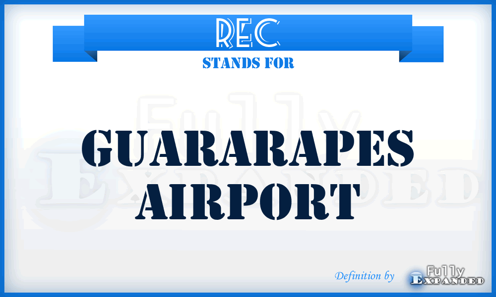 REC - Guararapes airport