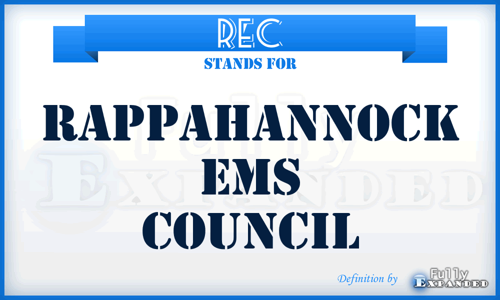 REC - Rappahannock Ems Council