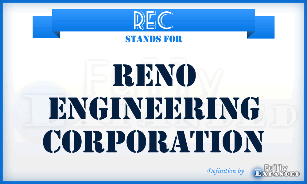 REC - Reno Engineering Corporation