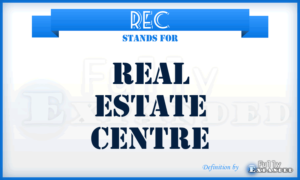 REC - Real Estate Centre