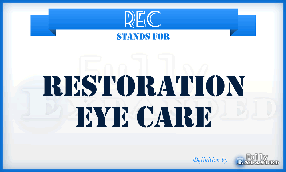 REC - Restoration Eye Care