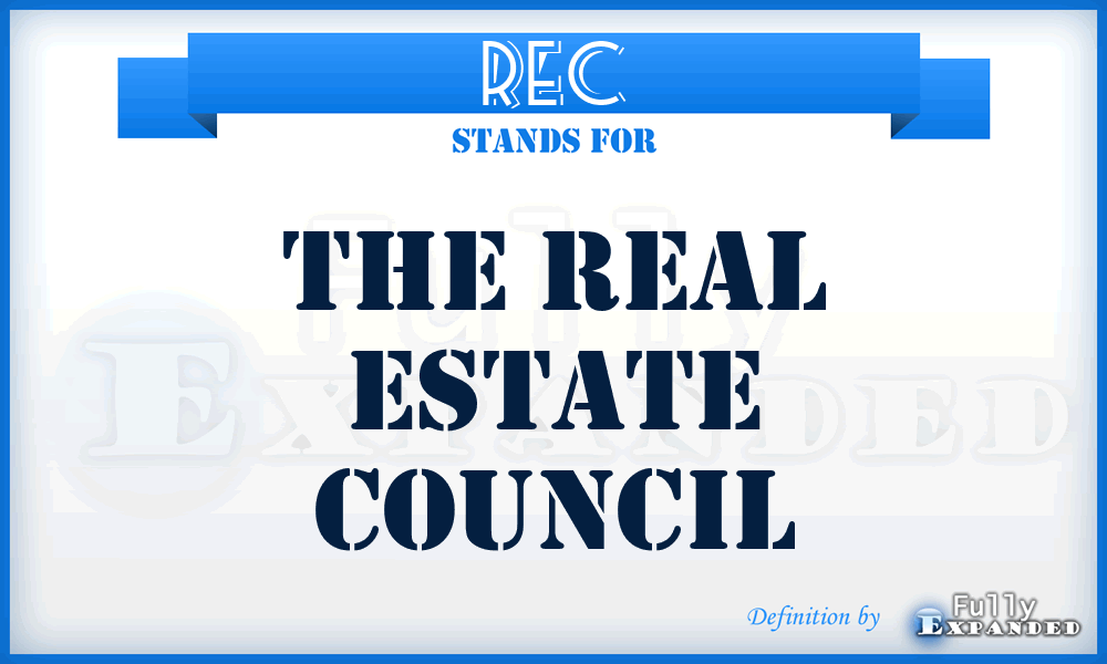 REC - The Real Estate Council