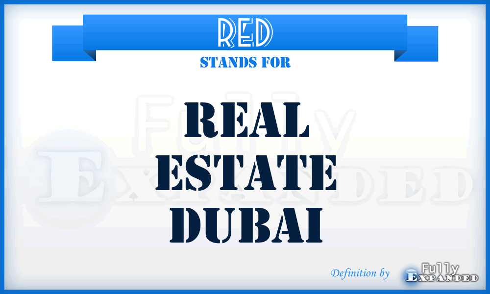 RED - Real Estate Dubai