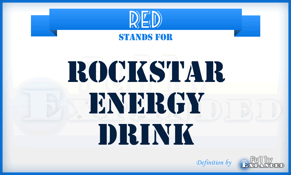 RED - Rockstar Energy Drink