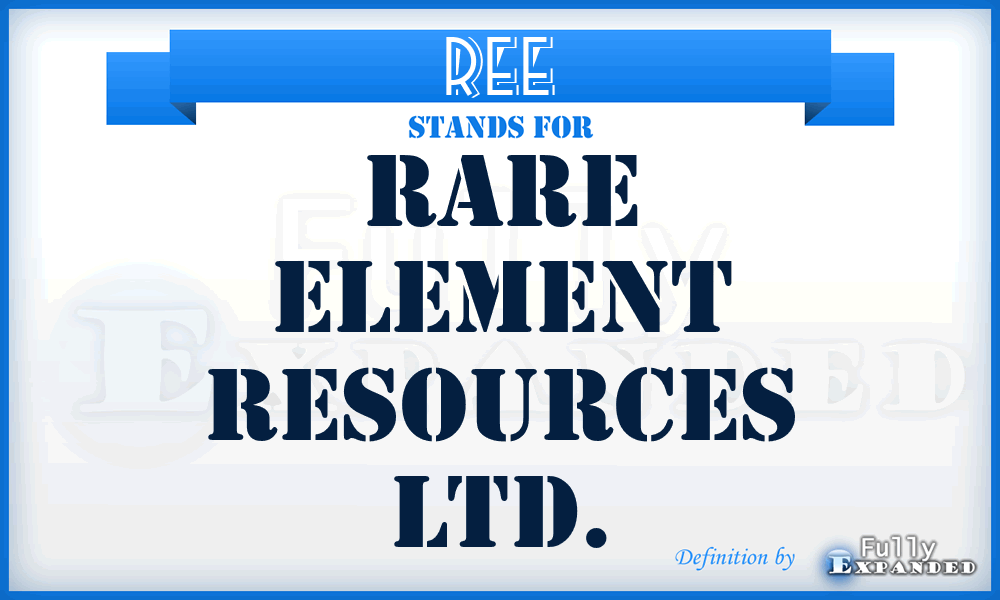 REE - Rare Element Resources Ltd.