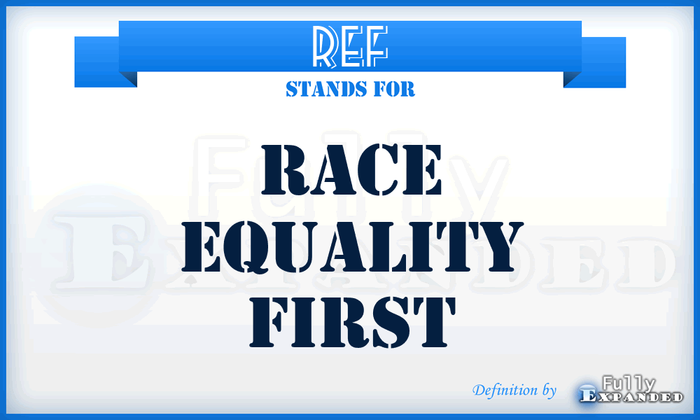 REF - Race Equality First