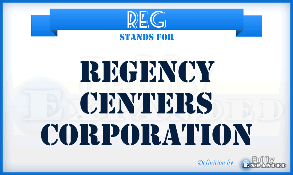 REG - Regency Centers Corporation