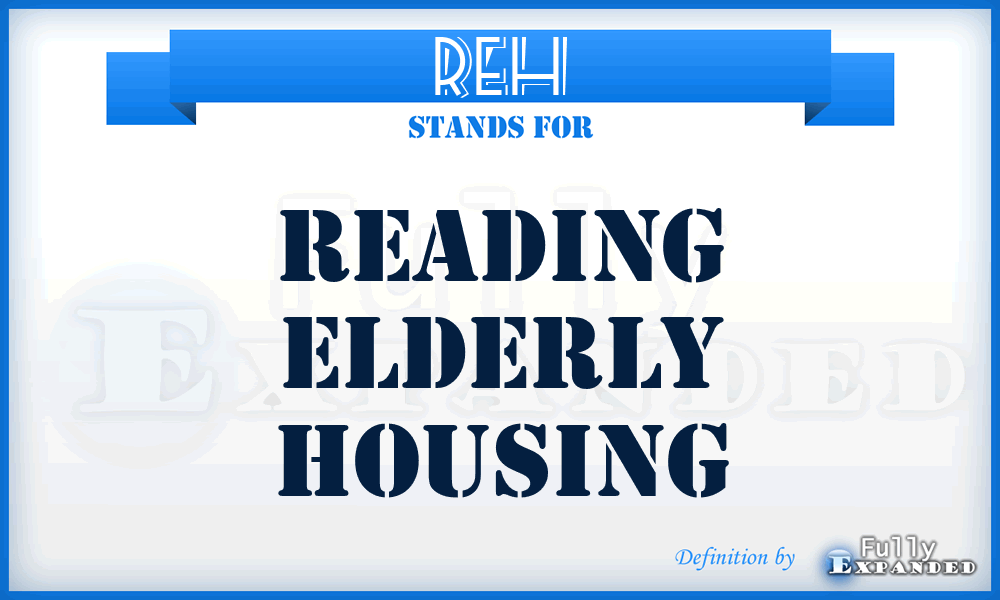 REH - Reading Elderly Housing