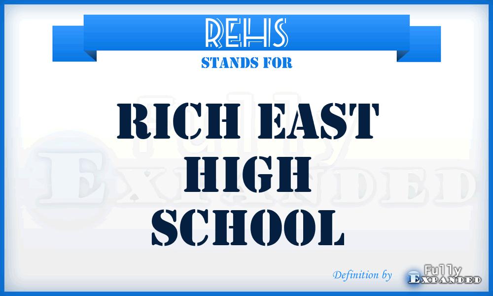 REHS - Rich East High School