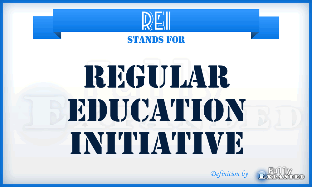 REI - Regular Education Initiative