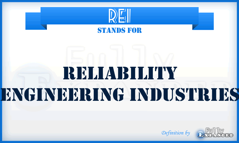 REI - Reliability Engineering Industries