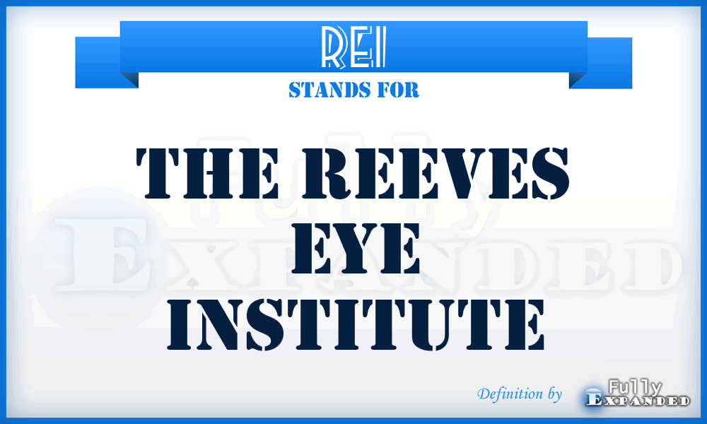 REI - The Reeves Eye Institute
