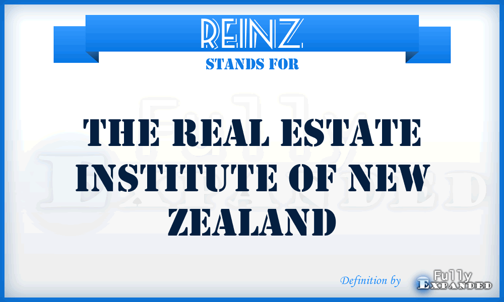 REINZ - The Real Estate Institute of New Zealand