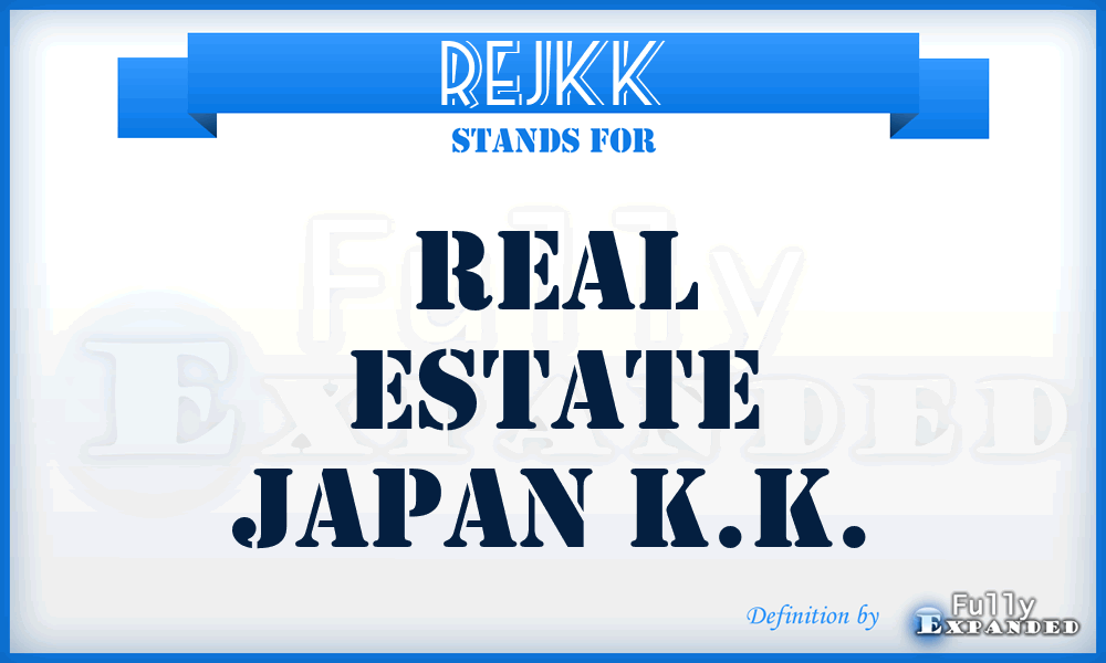 REJKK - Real Estate Japan K.K.