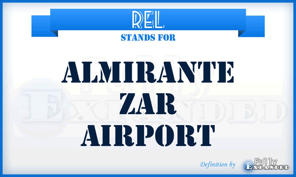 REL - Almirante Zar airport