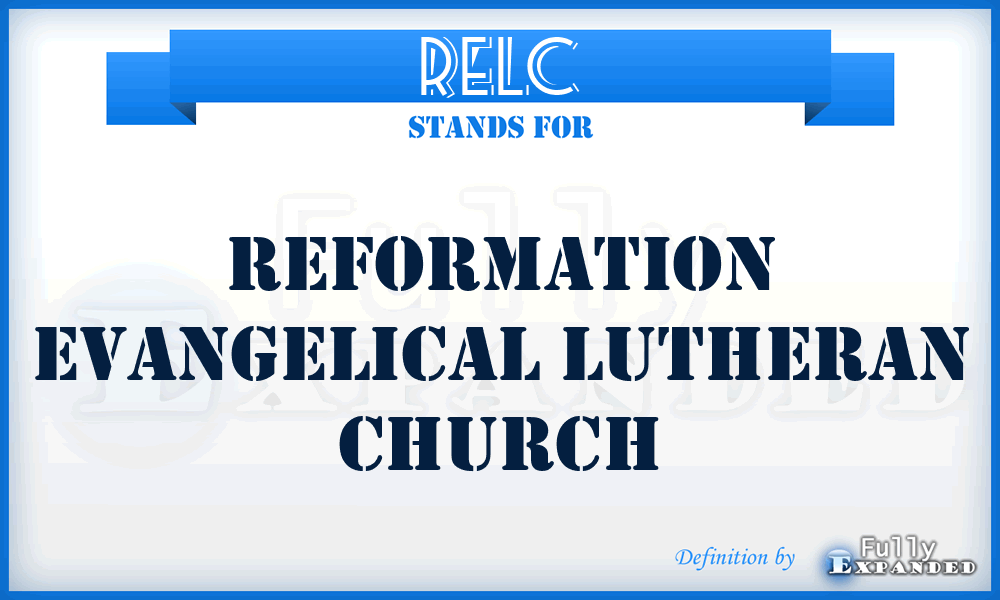 RELC - Reformation Evangelical Lutheran Church