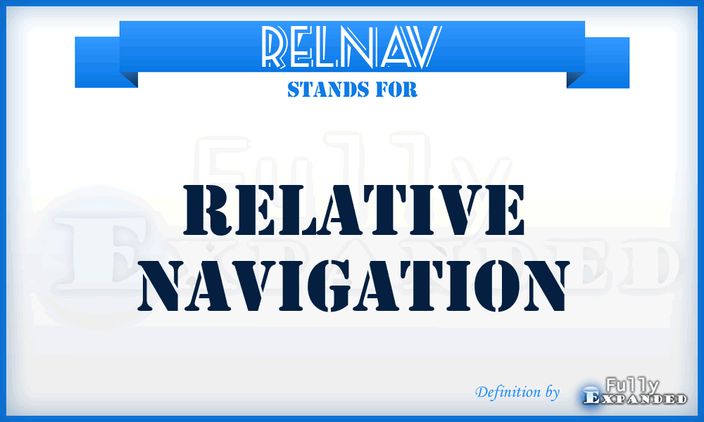 RELNAV - Relative Navigation