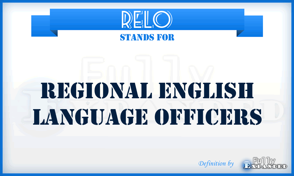 RELO - Regional English Language Officers