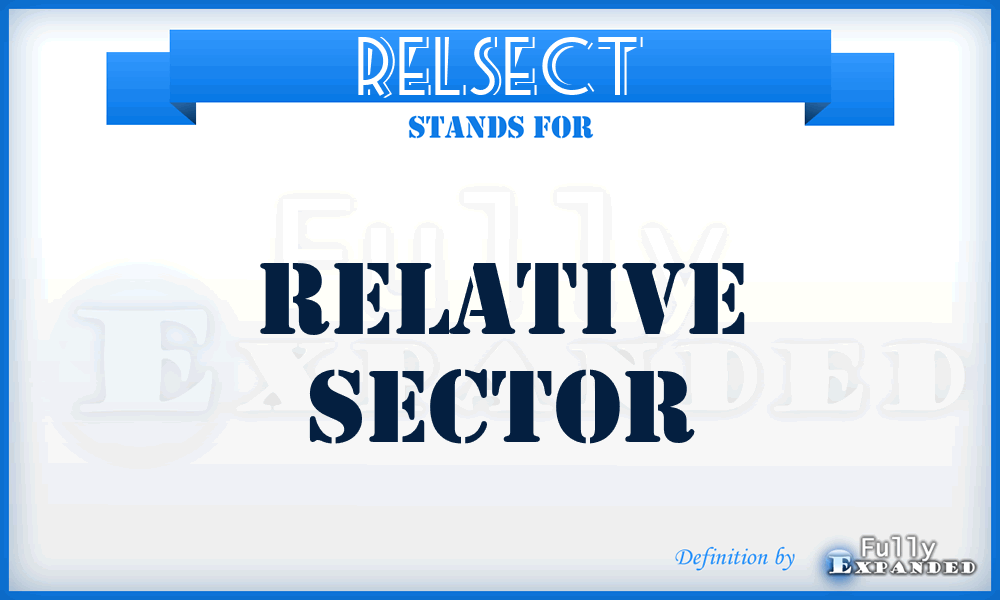 RELSECT - relative sector