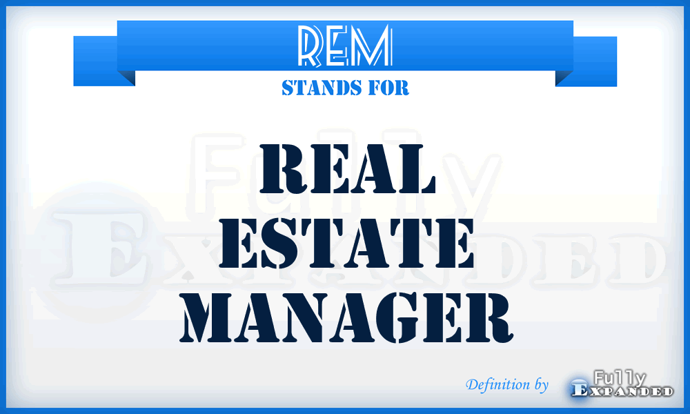 REM - Real Estate Manager
