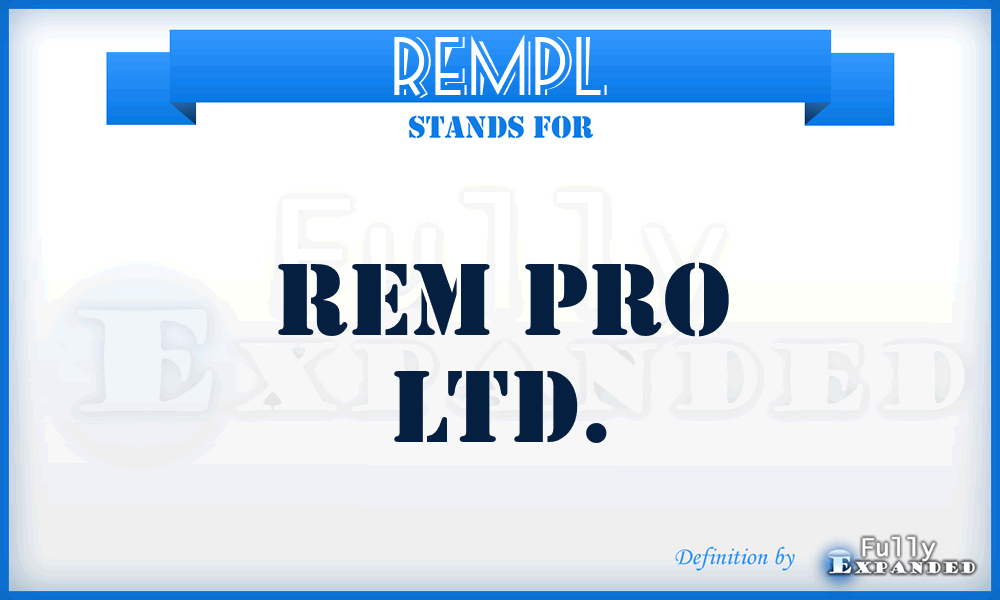 REMPL - REM Pro Ltd.