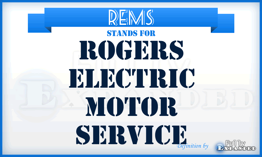 REMS - Rogers Electric Motor Service