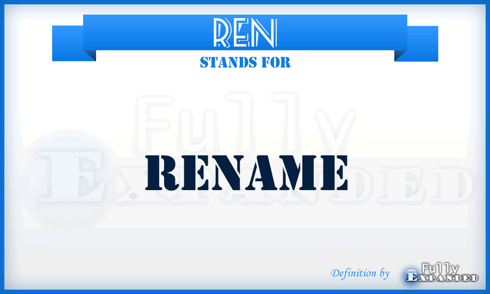 REN - rename