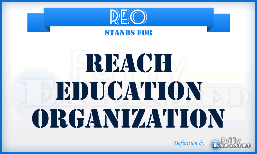 REO - Reach Education Organization