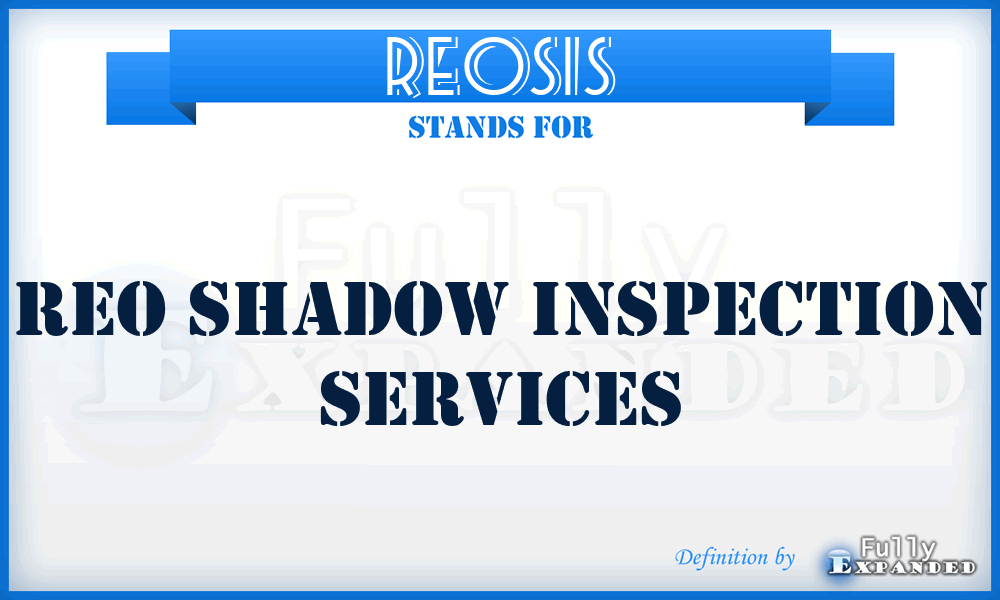 REOSIS - REO Shadow Inspection Services