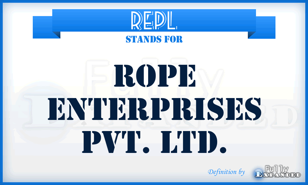 REPL - Rope Enterprises Pvt. Ltd.