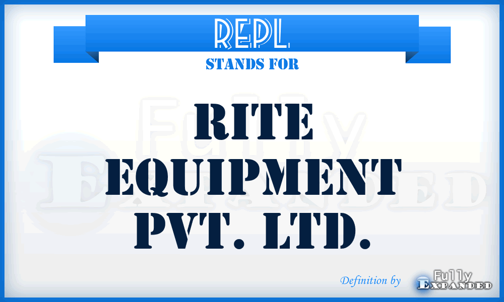 REPL - Rite Equipment Pvt. Ltd.