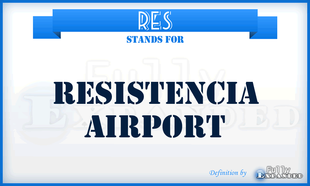 RES - Resistencia airport