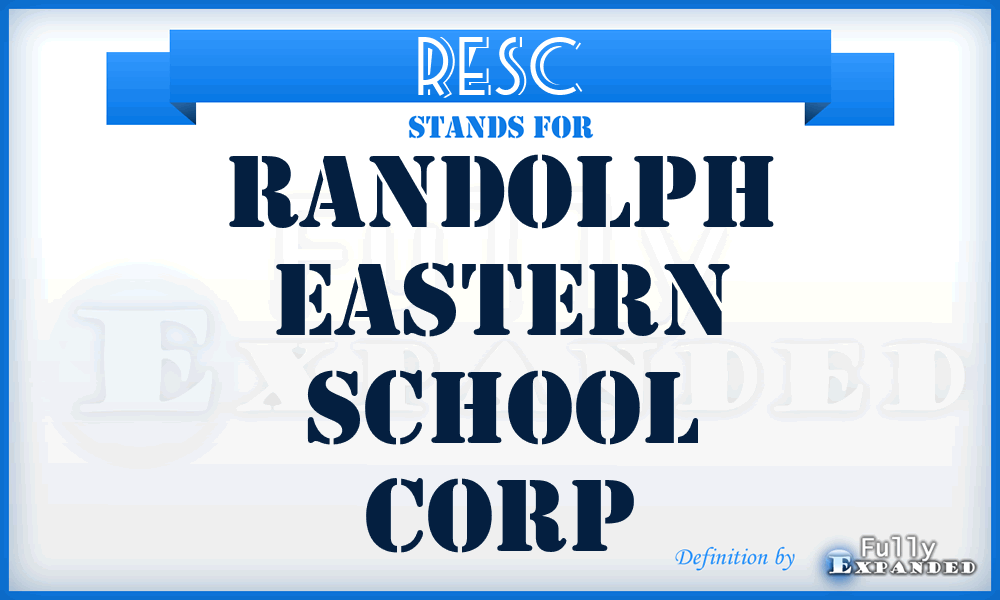 RESC - Randolph Eastern School Corp