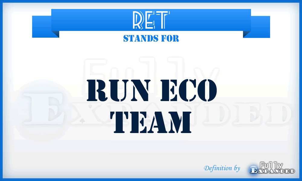 RET - Run Eco Team