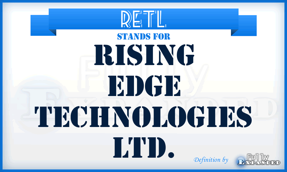 RETL - Rising Edge Technologies Ltd.