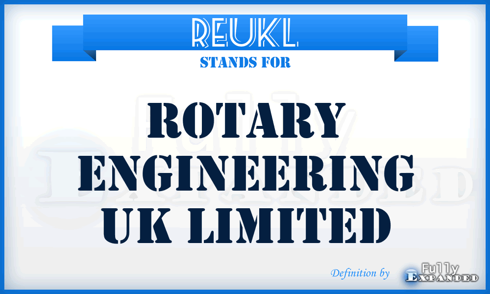 REUKL - Rotary Engineering UK Limited