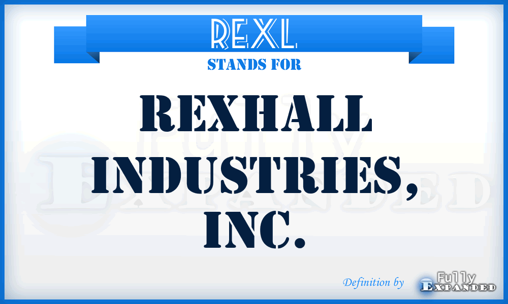 REXL - Rexhall Industries, Inc.